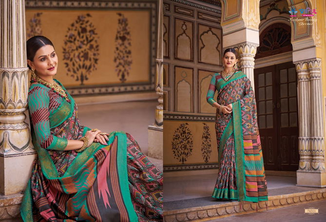 Kashmiri beuty By Vipul Designer Wedding Sarees Catalog